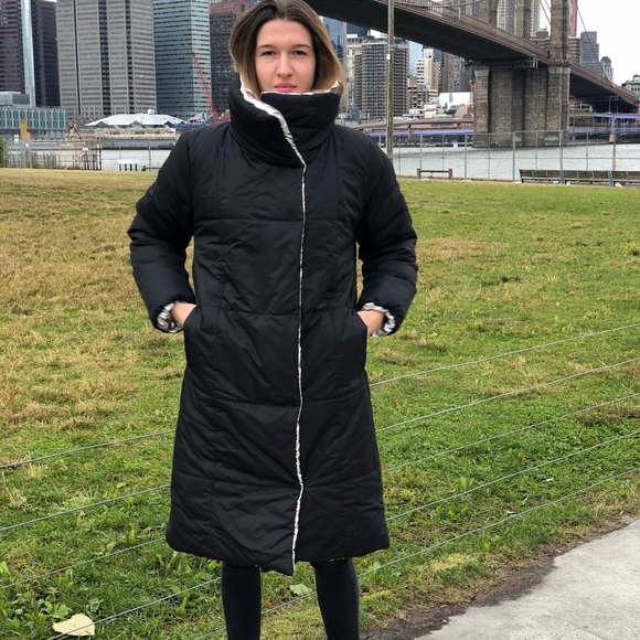 Super Warm Coat ❄️Reversible Metallic Black Super Warm Puffer Coat - Picture 6 of 9